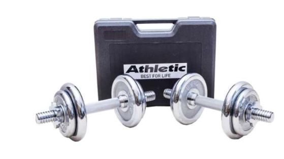 ATHLETIC SET MANCUERNA CROM.20KG ACAT 14523