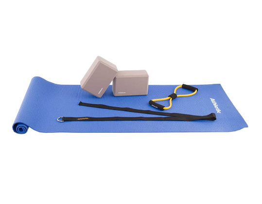 ATHLETIC KIT 3 FITNESS MAT+BLOCK+SUJETAD