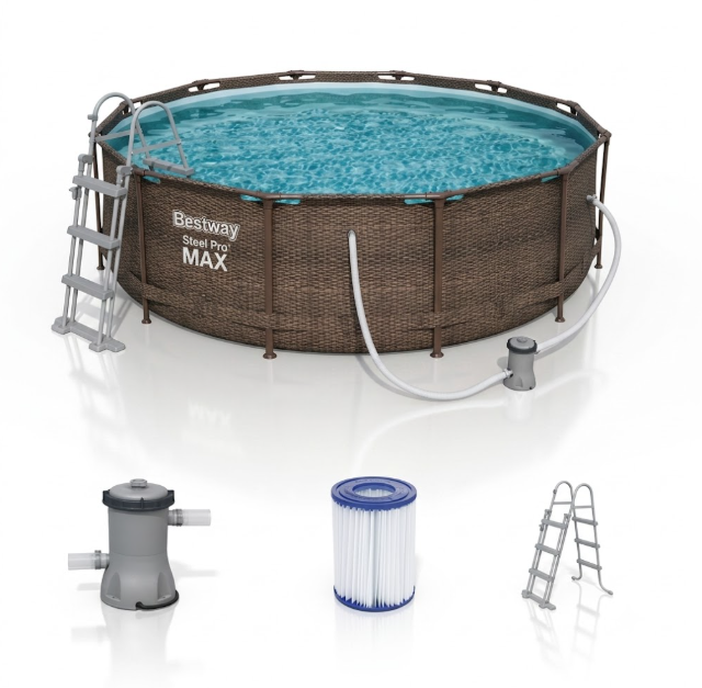 BESTWAY PISCINA 9150 L C/EST.C/FILTRO RATTAN