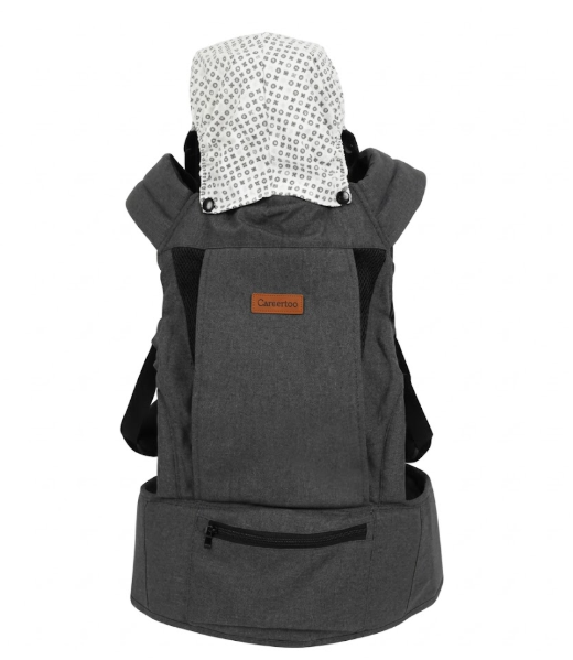 CARESTINO MOCHILA PORTA BEBE GRIS OSC