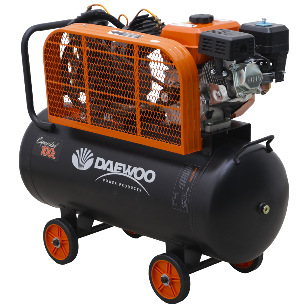 DAEWOO COMPRESOR 100L 6.5HP 8BAR NAFTERO