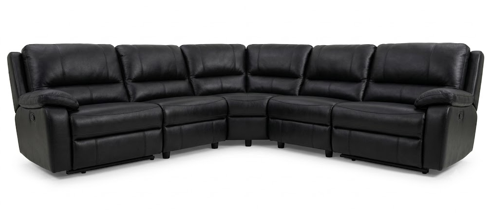 ECOLEATHER SOFA 977B ESQ.ECOCUERO NEGRO