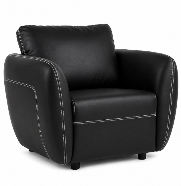 ECOLEATHER SOFA IND.ECO NEGRO