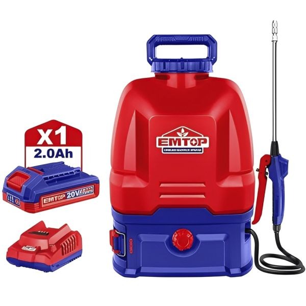 EMTOP PULVERIZADOR C/BATE 20V 16L