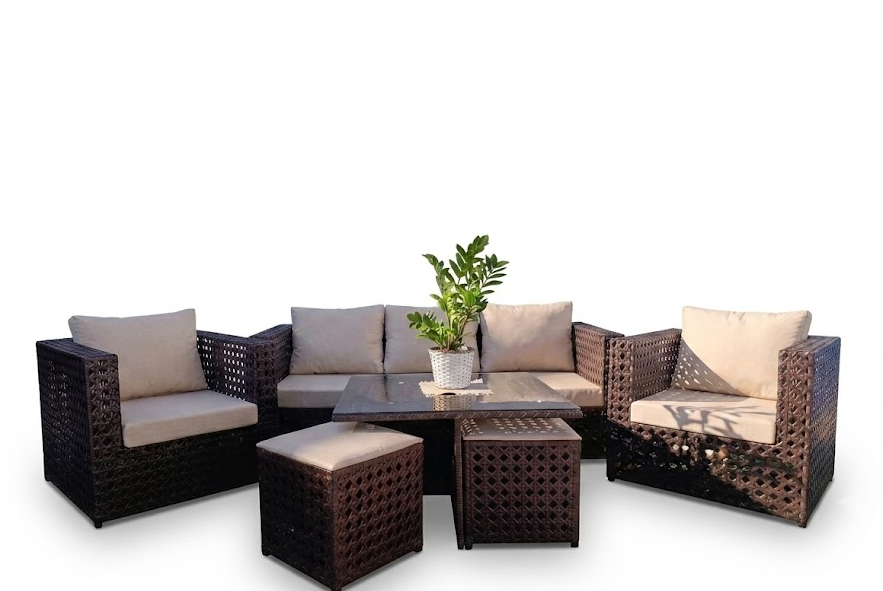 FARPAR CONJUNTO GLORIA 3.1.1+MESA C/4PUFF