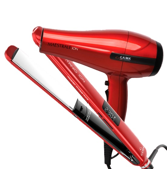 GAMA COMBO PLANCHITA+SECADOR ROJO