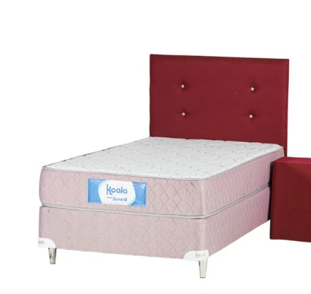 KOALA SM JUVENIL 100X190 BORDO S/MESITA