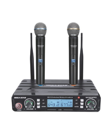 MEGASTAR MICROFONO INAL.2MICR UHF