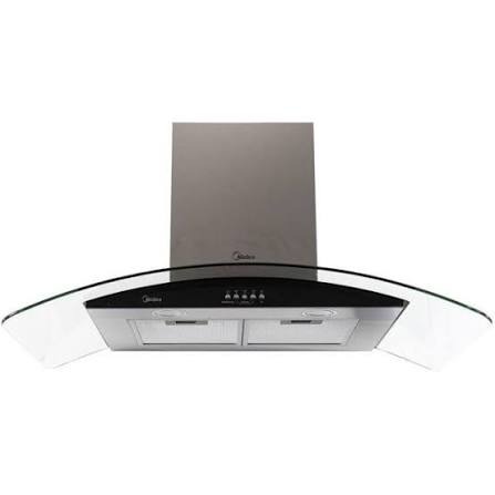 MIDEA CAMPANA 90CM VIDRIO CURVO INOX