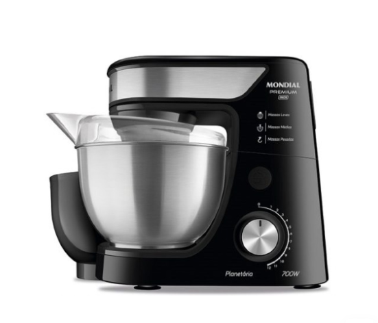 MONDIAL BATIDORA PLANETARIA 700W NG/INOX