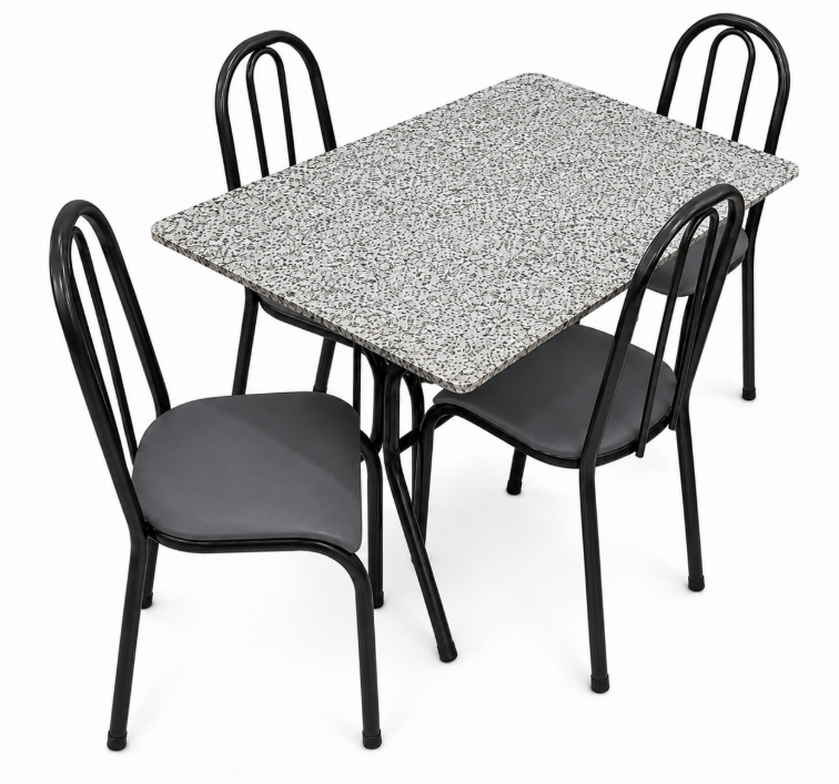MOVELMAX JGO COMEDOR FABONE GRANITO 4S