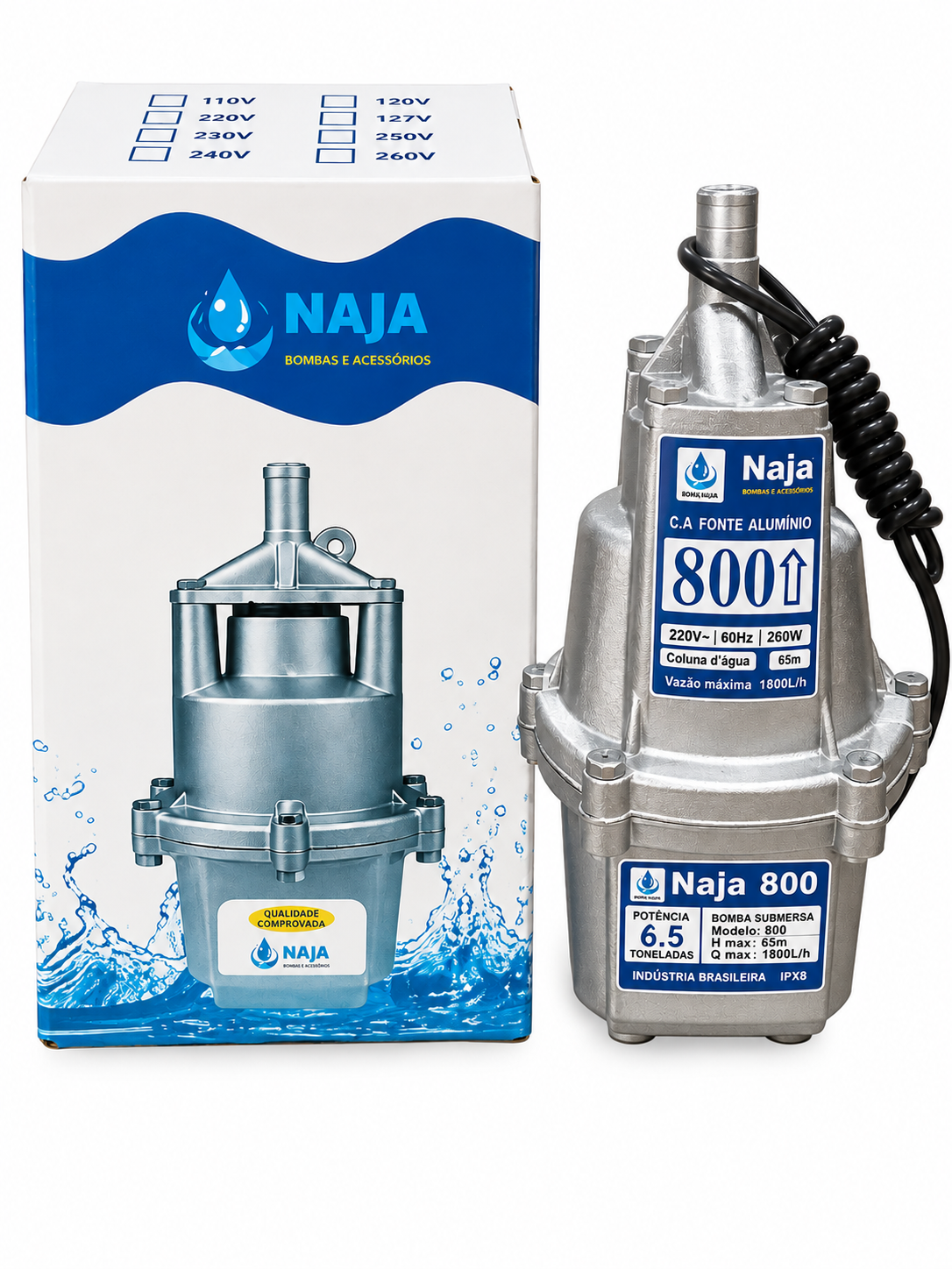 NAJA BOMBA PARA AGUA 800 SUMERGIBLE