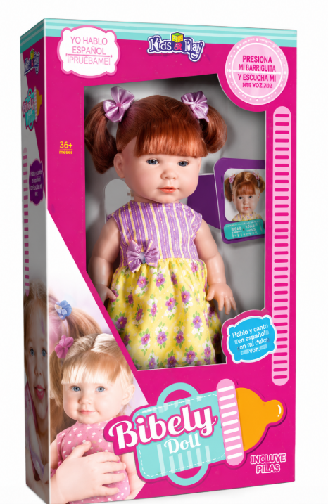 NOVA TOYS MUÑECA BIBELY DOLL PELIRRROJA