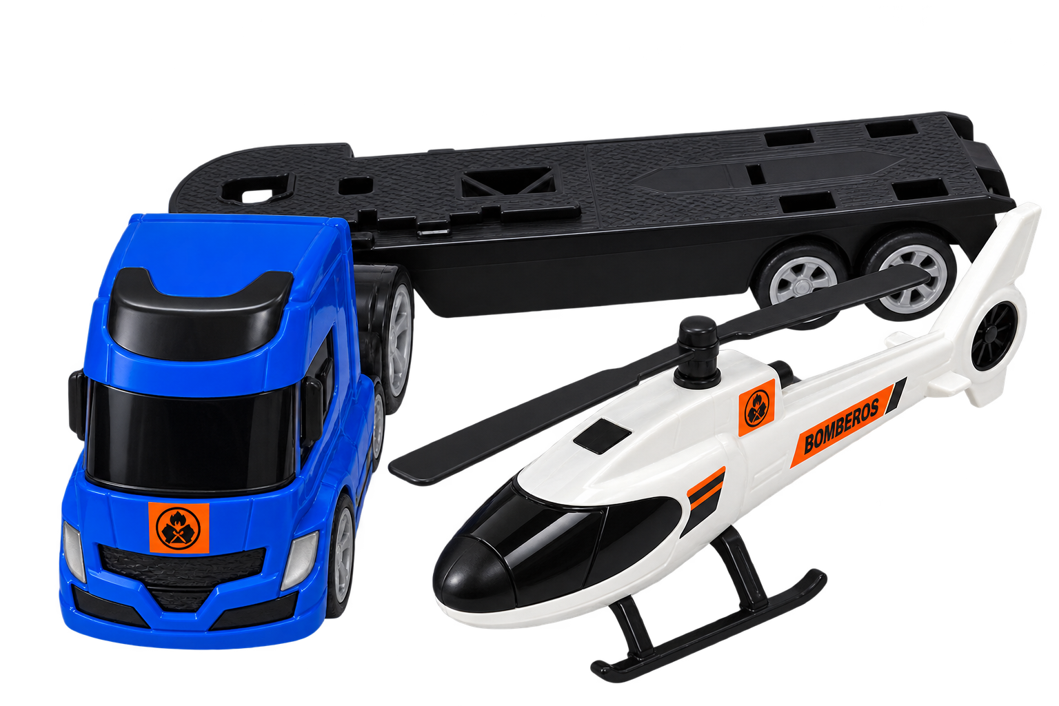 ORANGE TS CAMION PLAST. C/HELICOPTERO.