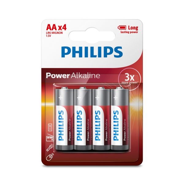 PHILIPS PILA RECARGABLE AA 2500MAH PACK 4