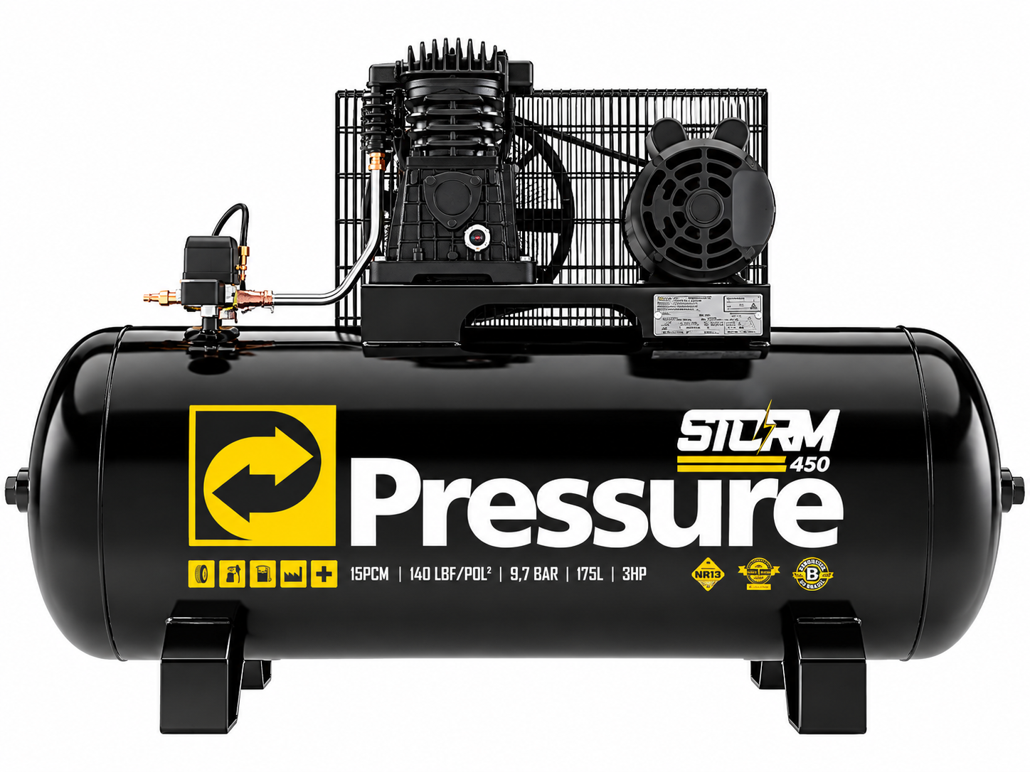 PRESSURE COMPRESOR 15/175 140LBS 3HP