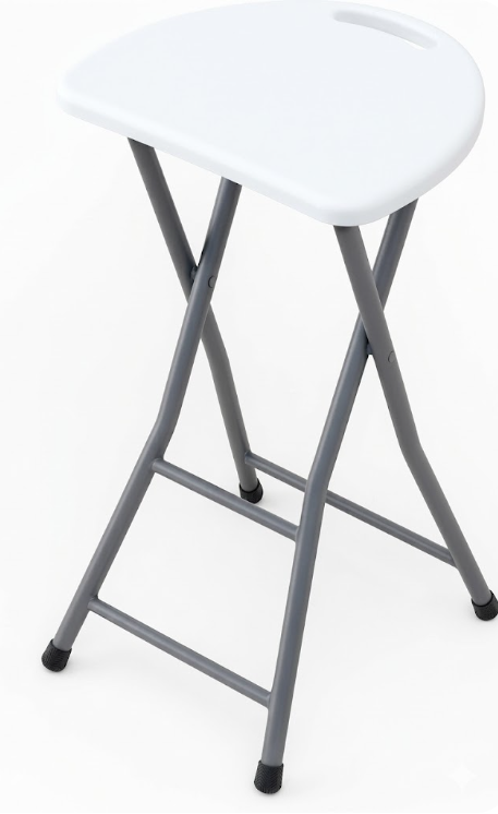 RC TABURETE PLEGABLE BLANCO