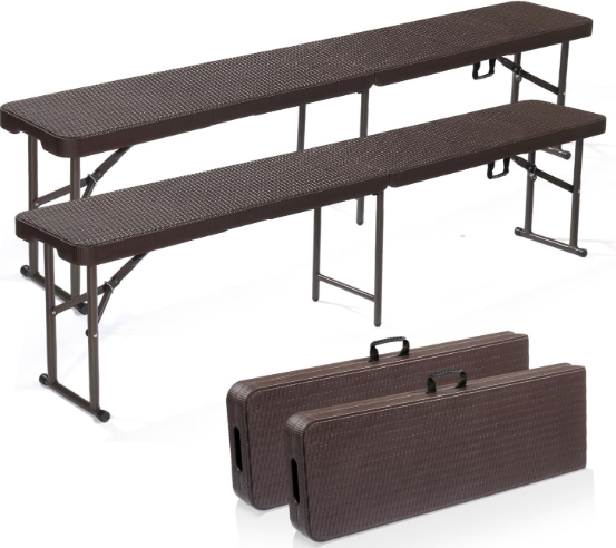 RC BANCO PLEGABLE RATTAN 1,83X30X44