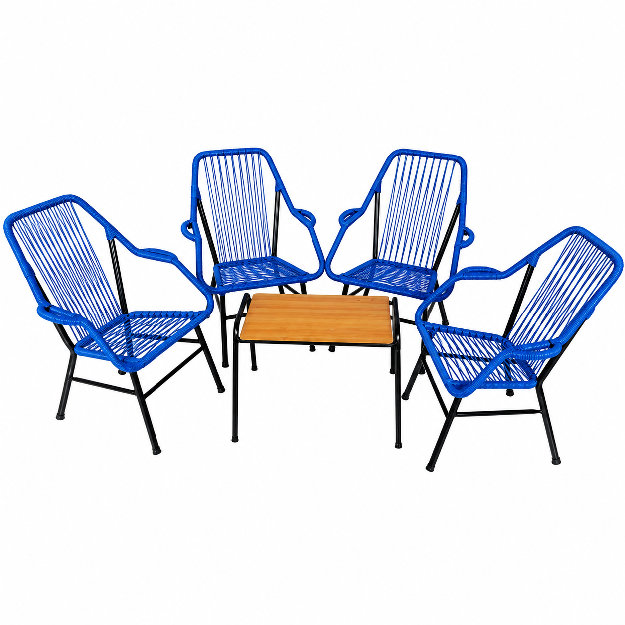 JUEGO DE SILLON MINI REPOSERA AZUL