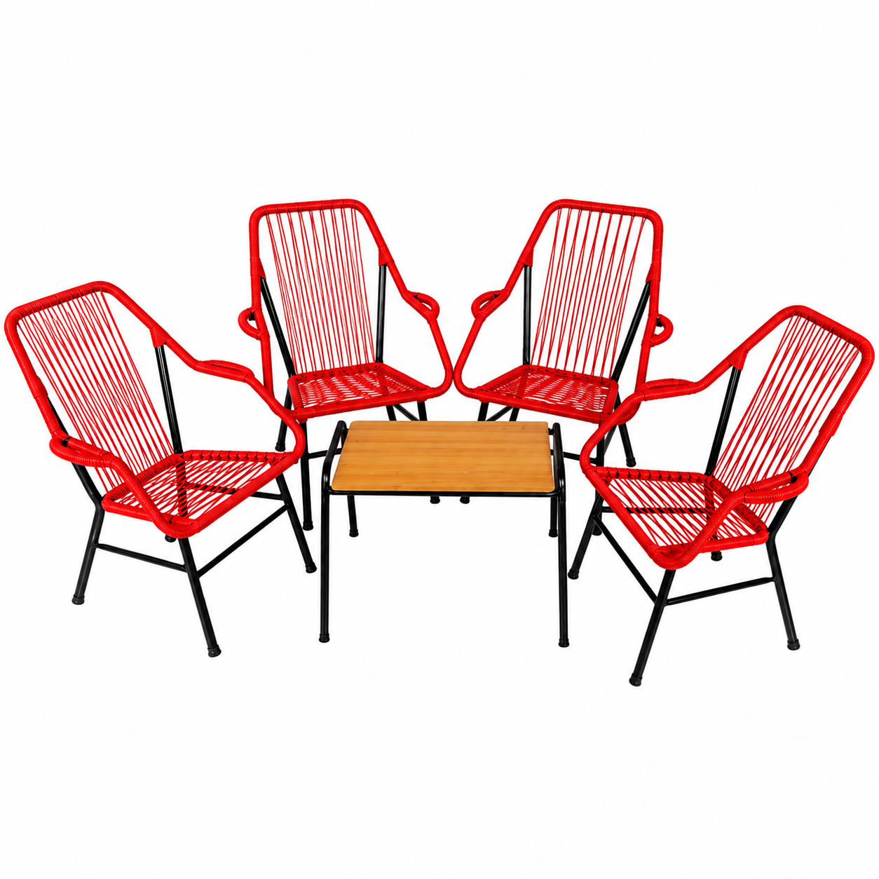 JUEGO DE SILLON MINI REPOSERA ROJO