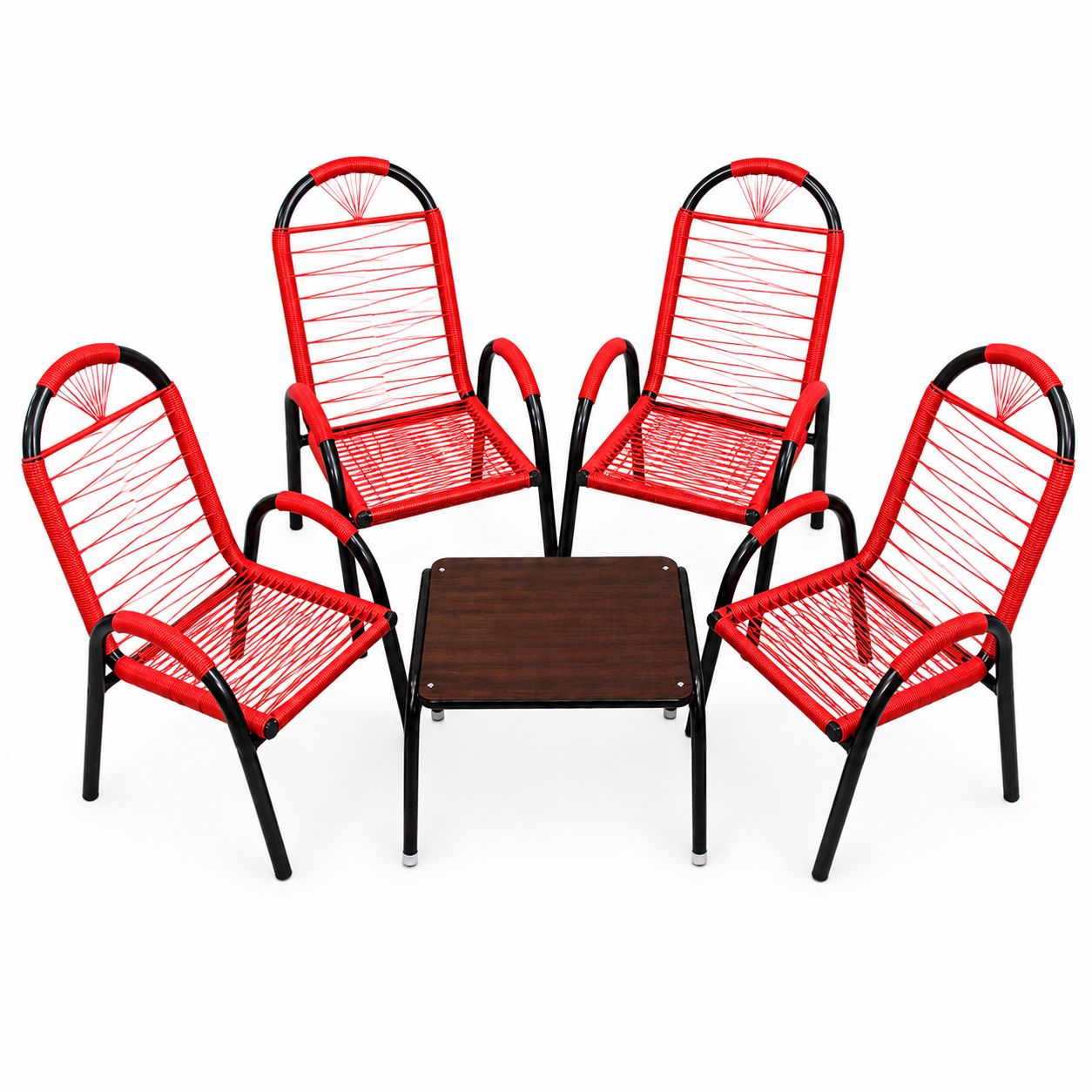 R.S.JUEGO DE SILLON REPOSON ROJO