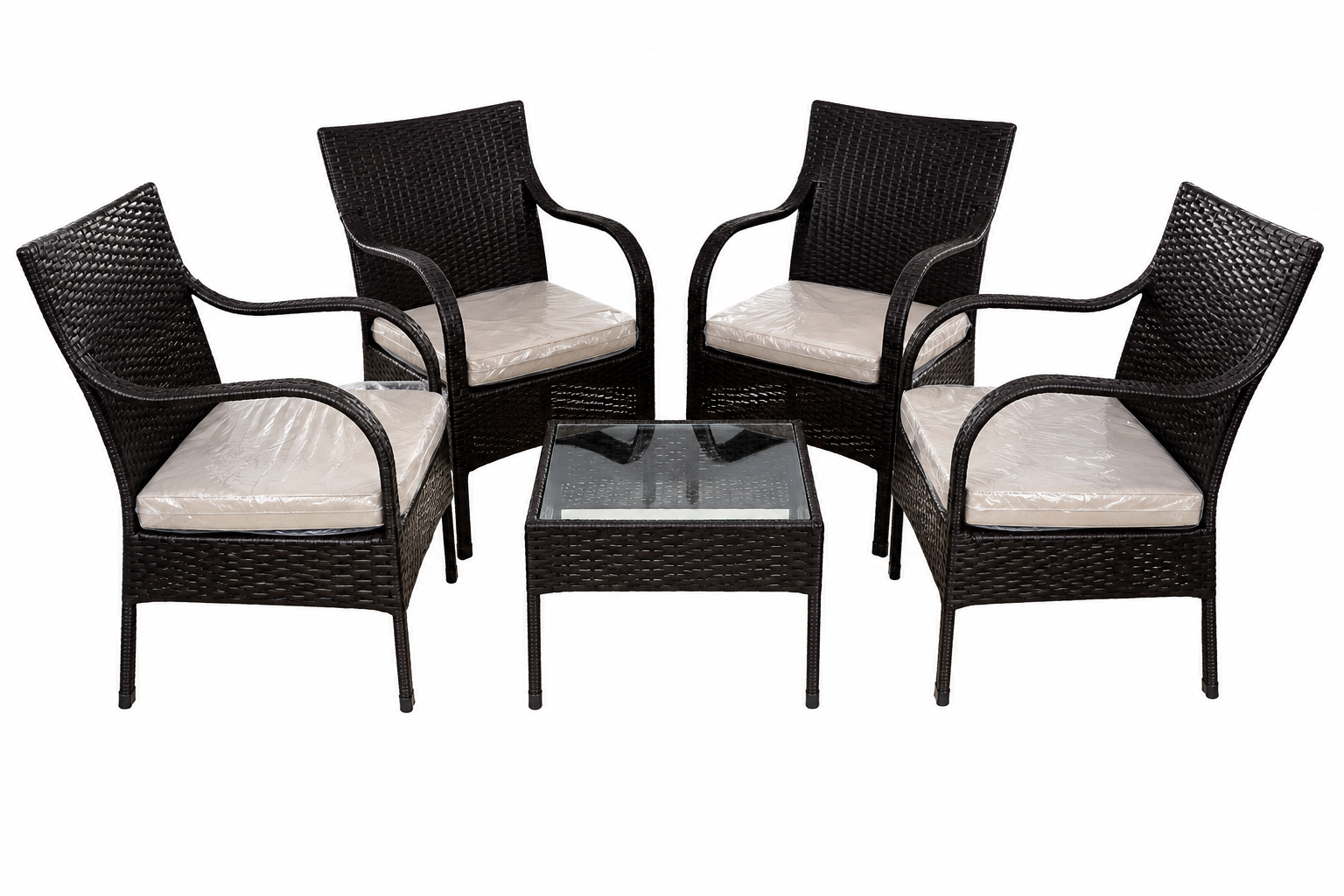 SARA CONJUNTO JAZMIN DE MIMBRE 4S C/M