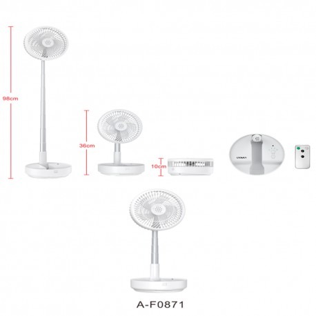 SATE VENTILADOR RECARG. T8 BCO