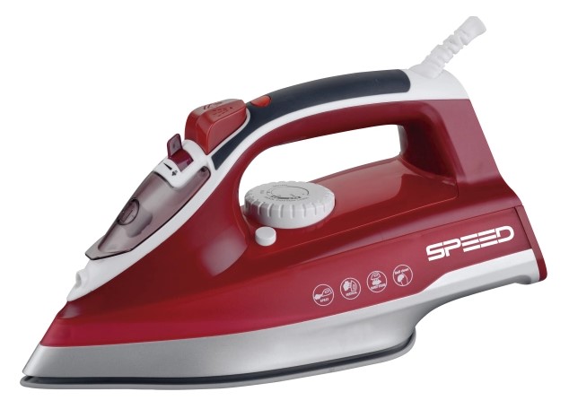 SPEED PLANCHA A VAPOR ROJO 1600W