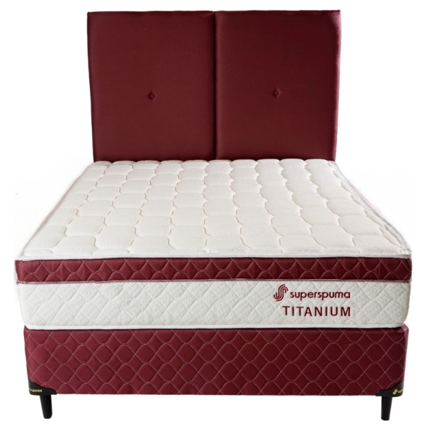 SUPERSPUMA SM 160X200 TITANIUM BORDO S/M