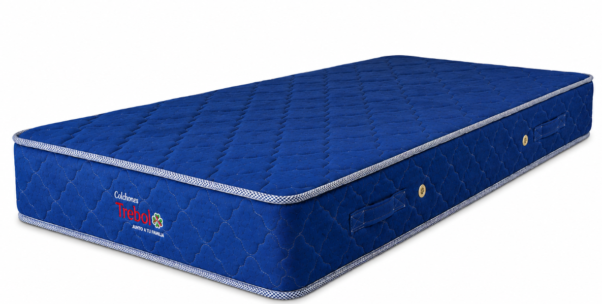 TREBOL COLCHON 160X200 C/RES P/SM AZUL