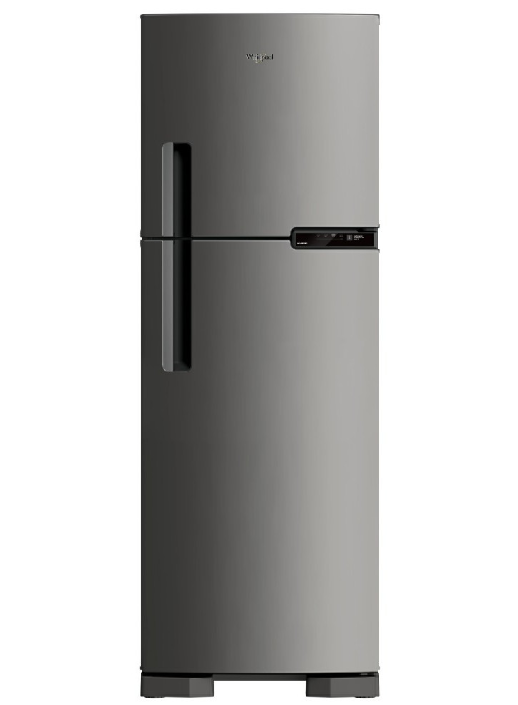 WHIRLPOOL HELADERA 400L 2P INOX F/S